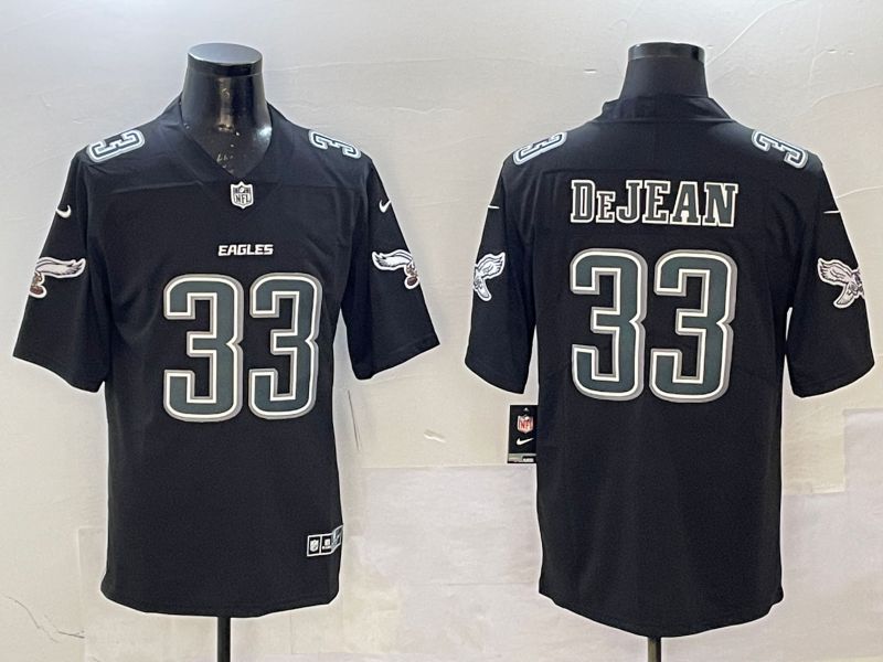 Men Philadelphia Eagles #33 DeJean Black Fashion 2025 Nike Limited NFL Jersey style 6